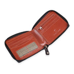 Genuine Leather RFID Wallet with Protective Zipper - Black_8077114_2