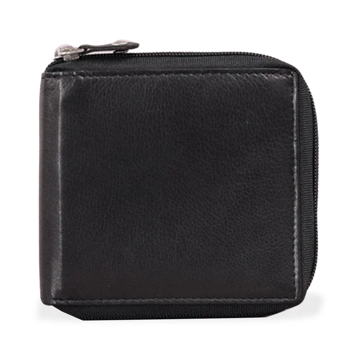Genuine Leather RFID Wallet with Protective Zipper - Black V32521275 6