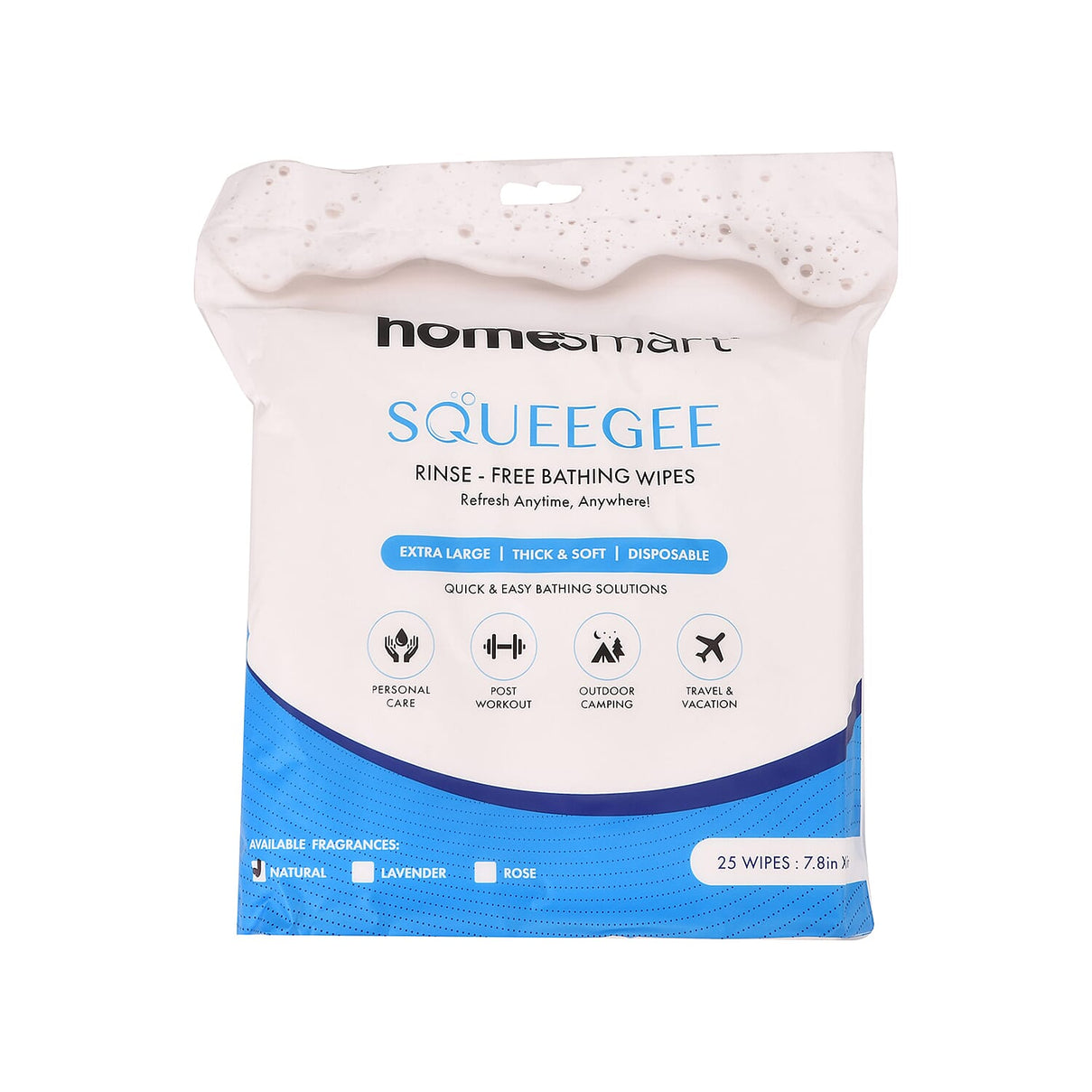 Homesmart 25-Piece Bath Wipes with Nature Scent 8077435 0