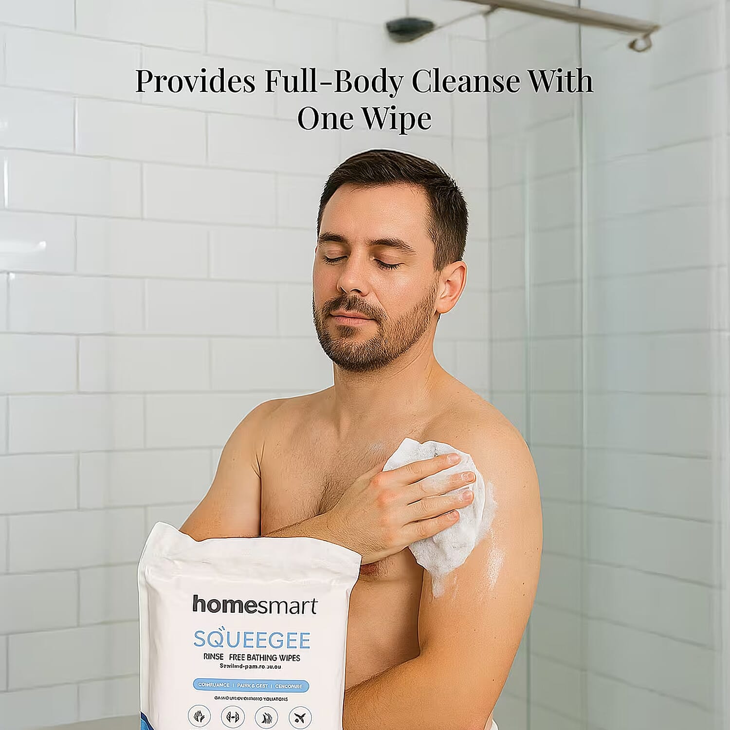 Homesmart 25-Piece Bath Wipes with Nature Scent 8077435 4