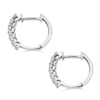 Luxuriant Lab Grown Diamond (SI/GH) Hoop Earrings in Rhodium Overlay Sterling Silver 0.50 Ct._8077495_3