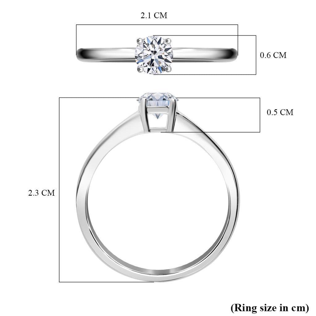 Rachel Galley 950 Platinum VS-EF Lab Grown Diamond VS-EF Ring, Platinum Wt.3 Gms  1.030  Ct._8081530_5