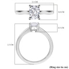 Rachel Galley 950 Platinum VS Lab Grown Diamond EF, VS Ring, Platinum Wt.3.9 Gms  1.020  Ct._8081647_4