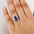 950 Platinum AAAA Tanzanite & Lab Grown Diamond (VS-EF) Solitaire Ring 4.81 Ct, Platinum Wt. 5.40 Gms.