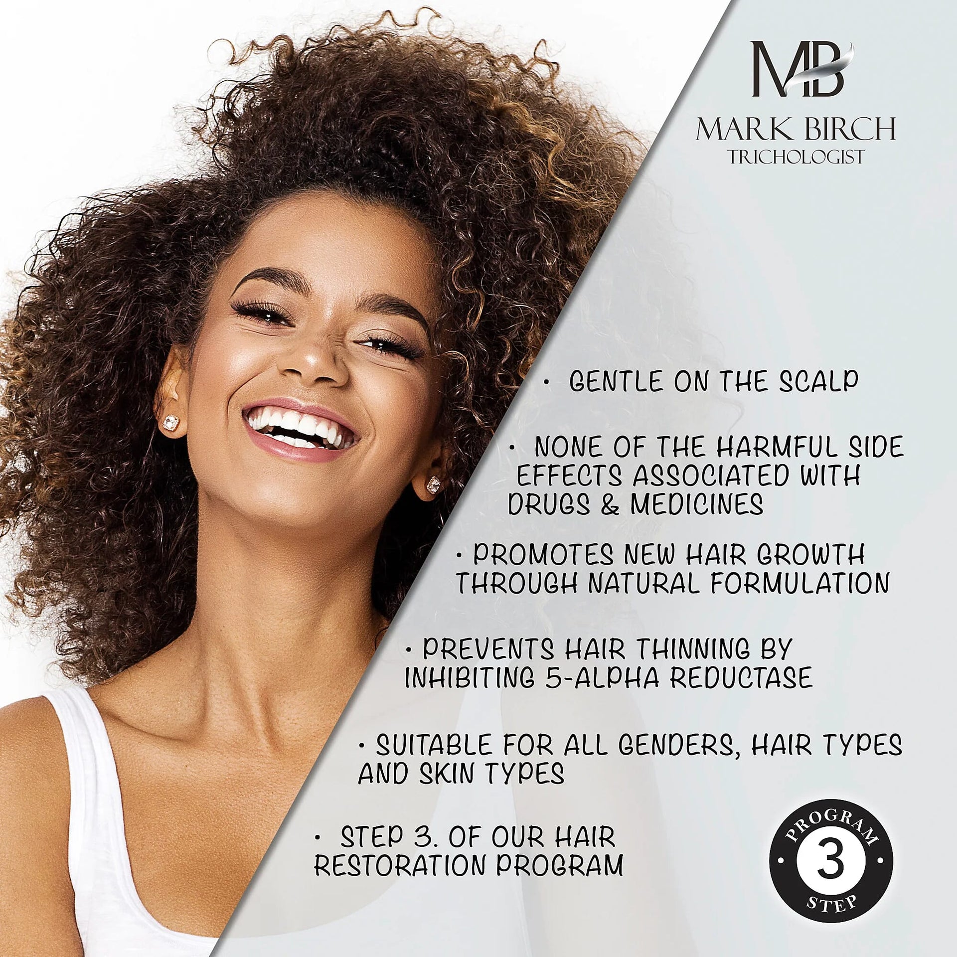 Mark Birch TR3 Double Strength Scalp Therapy Lotion - 50ml 8082696 4