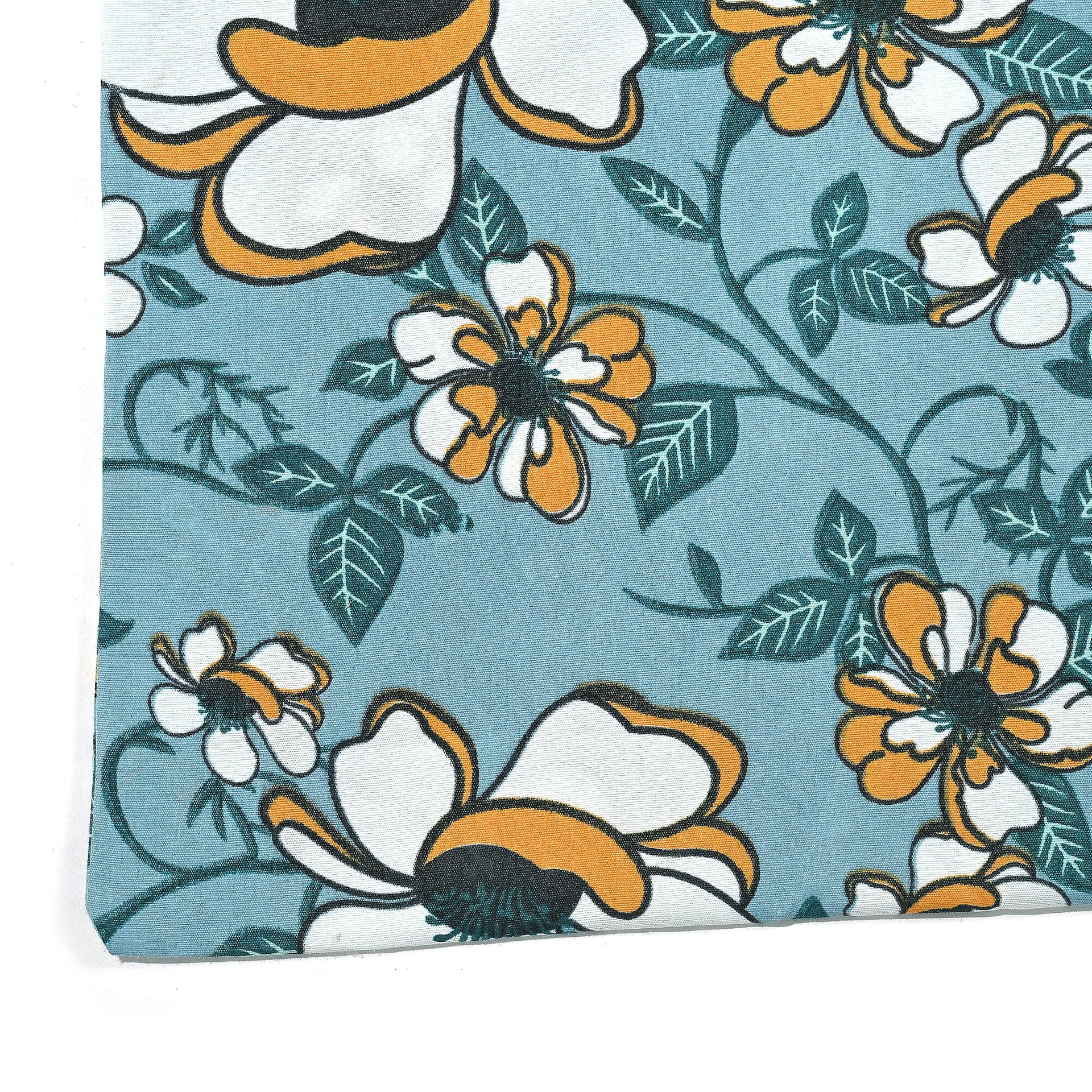 Hush Heaven 3-Piece Floral Print Duvet Set with Pillow Covers - Storage Bag (Size Double) - Blue 8083249 5