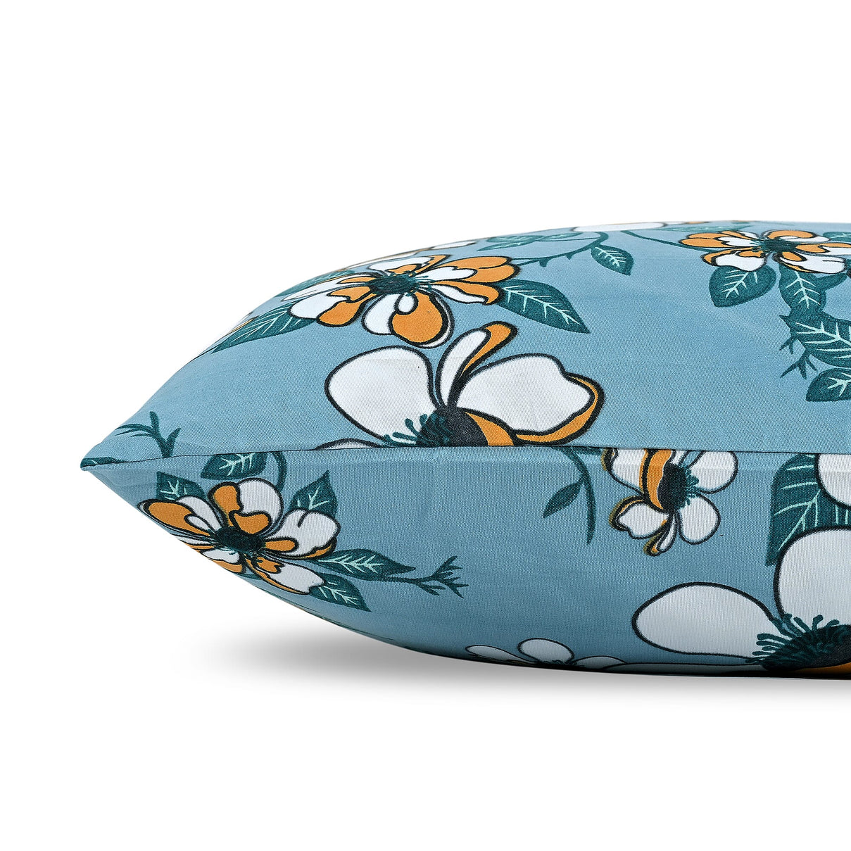 Hush Heaven 3-Piece Floral Print Duvet Set with Pillow Covers - Storage Bag (Size Double) - Blue 8083249 7