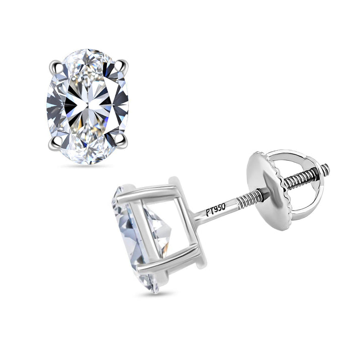 Rachel Galley 950 Platinum VS-EF Lab Grown Diamond VS-EF Earring, Platinum Wt.1.8 Gms  1.066  Ct. 8083309 1