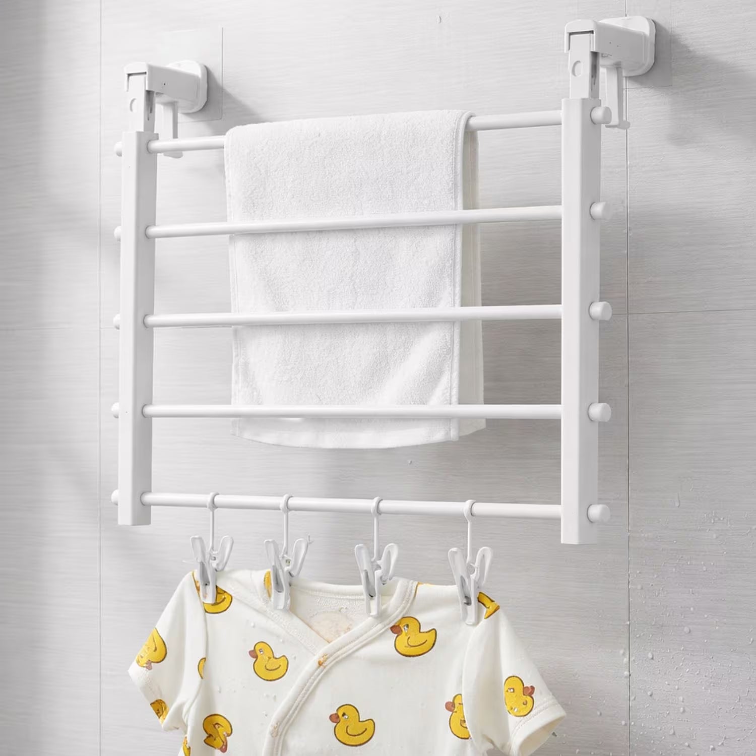 Dry Buddy – Foldable Wall Mount Laundry Rack 8083750 0