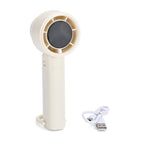 100 Speed Handheld Fan with Digital Display - Up to 7 hr Runtime USB-C Rechargeable Mini Fan - White_8083760
