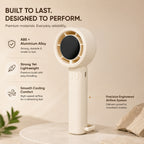 100 Speed Handheld Fan with Digital Display - Up to 7 hr Runtime USB-C Rechargeable Mini Fan - White_8083760_3