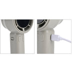 100 Speed Handheld Fan with Digital Display - Up to 7 hr Run time USB-C Rechargeable Mini Fan - Grey_8083761_6