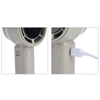 100 Speed Handheld Fan with Digital Display - Up to 7 hr Run time USB-C Rechargeable Mini Fan - Grey_8083761_7