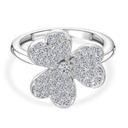 Designer Inspired- Luxuriant Diamond Lab Grown Diamond (SI-G/H) Ring in Platinum Overlay Sterling Silver 1.00 Ct._8083825
