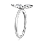 Designer Inspired- Luxuriant Diamond Lab Grown Diamond (SI-G/H) Ring in Platinum Overlay Sterling Silver 1.00 Ct._8083825_2