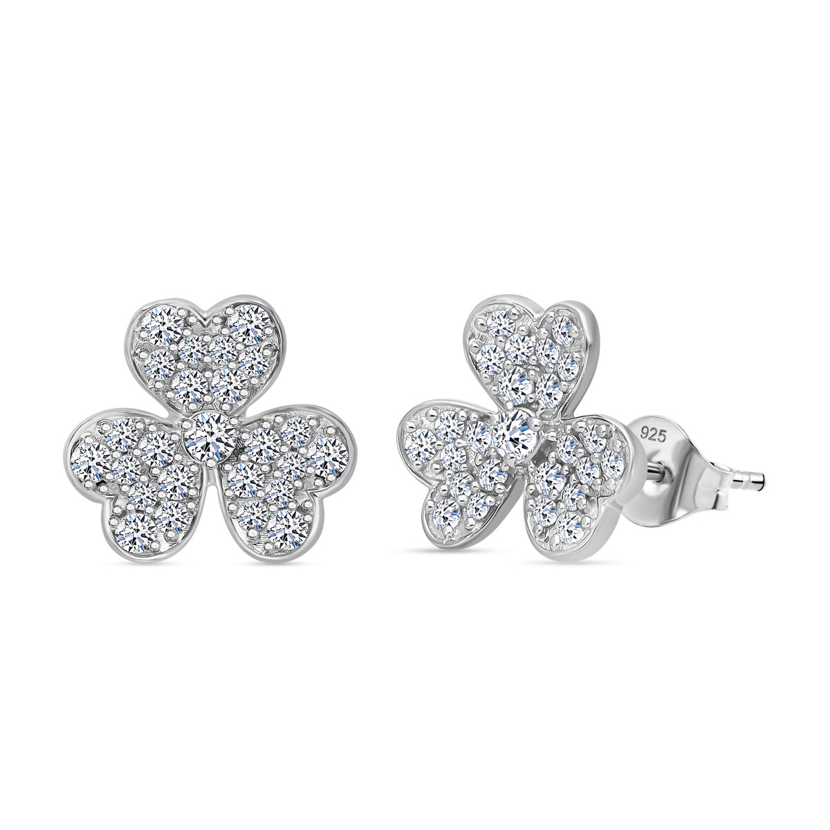 LUXURIANT 0.75 Ct. Lab Grown Diamond  Earring in Platinum Overlay Sterling Silver 8083910 0