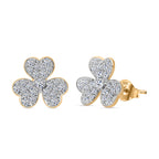 Designer Inspired- Luxuriant Diamond Lab Grown Diamond (SI-G/H) Earring with Push Back in Vermeil Yellow Gold Plated Sterling Silver 0.75 Ct._8083911