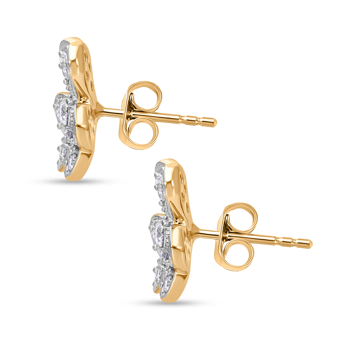 LUXURIANT 0.75 Ct. Lab Grown Diamond  Earring in Vermeil Yellow Gold Plated Sterling Silver 8083911 3