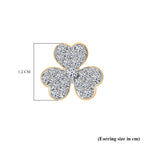 Designer Inspired- Luxuriant Diamond Lab Grown Diamond (SI-G/H) Earring with Push Back in Vermeil Yellow Gold Plated Sterling Silver 0.75 Ct._8083911_3