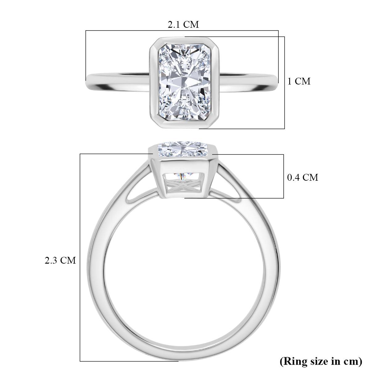 LUXURIANT 1.5 Ct. Lab Grown Diamond Ring in 950 Platinum IGI Certified 8083925 5