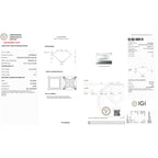 Luxuriant 950 Platinum IGI Certified Princess Cut (VS/EF) Lab Grown Diamond Ring 3.30 Ct, Platinum Wt. 5.75 Gms._8083940_6