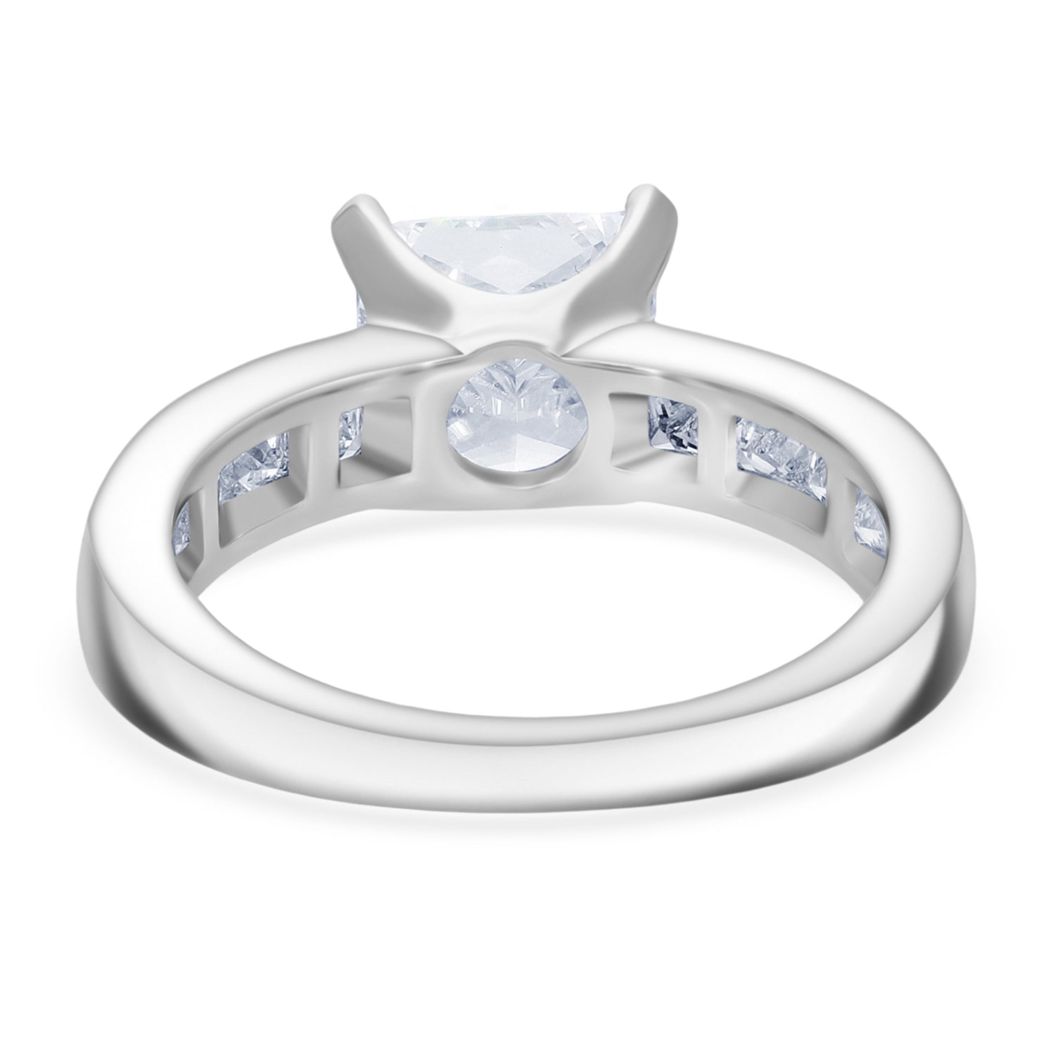 LUXURIANT 3.30 Ct. Princess Cut Lab Grown Diamond Ring in 950 Platinum IGI Certified 8083941 5