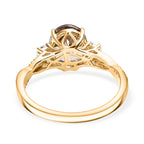 14K Yellow Gold AGI Certified AAA Turkizite & White Diamond Ring_8084155_4