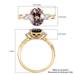 14K Yellow Gold AGI Certified AAA Turkizite & White Diamond Ring_8084155_5