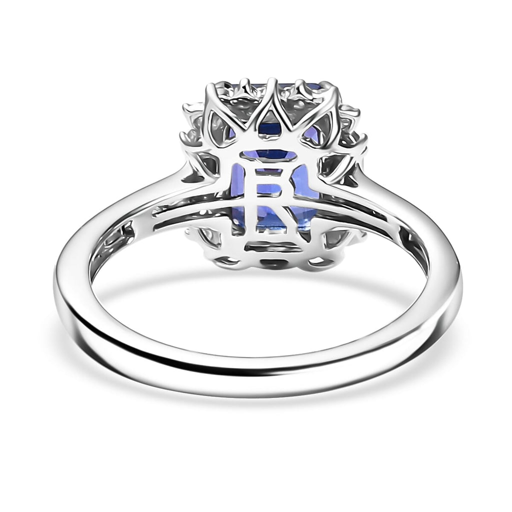 Rhapsody 950 Platinum AAAA Tanzanite White Diamond VS Main Stone With Side Stone Ring, Platinum Wt.5.96 Gms  3.131  Ct._8084221_4