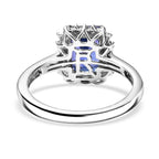 Rhapsody 950 Platinum AAAA Tanzanite White Diamond VS Main Stone With Side Stone Ring, Platinum Wt.5.96 Gms  3.131  Ct._8084221_4