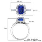 Rhapsody 950 Platinum AAAA Tanzanite White Diamond VS Main Stone With Side Stone Ring, Platinum Wt.5.96 Gms  3.131  Ct._8084221_5
