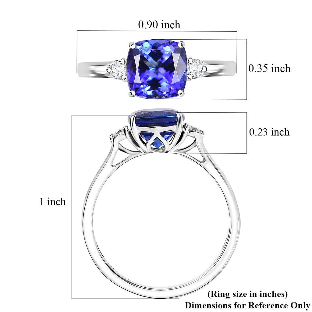 RHAPSODY 950 Platinum AGI Certified AAAA Tanzanite & (VS-E/F) White Diamond Solitaire Ring 2.79 Ct._8084532_5