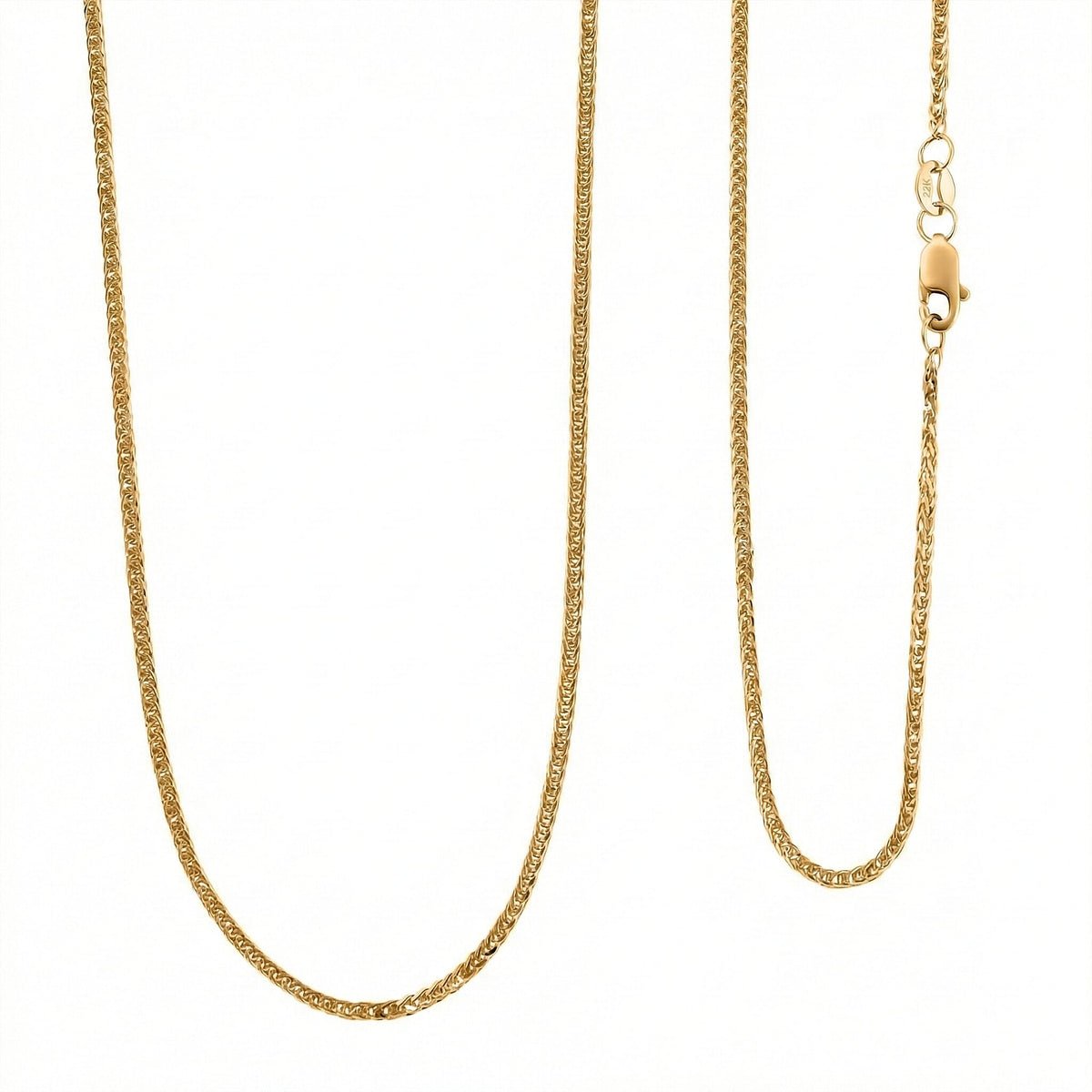 JCK Vegas Find - 22K Yellow Gold ( 91.6% Purity) Spiga Necklace 20 inch 8084788 0