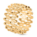 CONCERTINA RING - 9K Yellow Gold Expanding Ring to Bangle, Gold Wt. 8.01 Gms._8084865_2