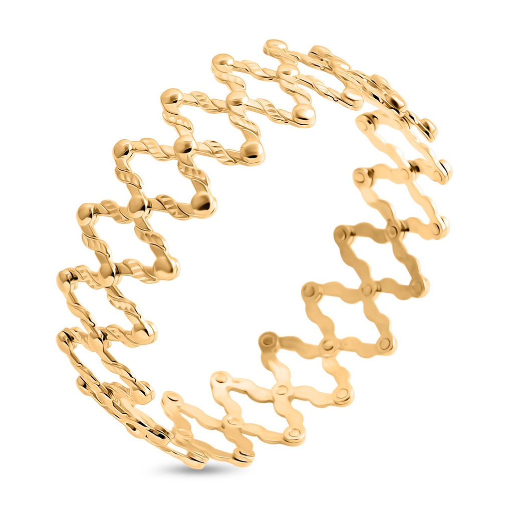 CONCERTINA RING - 9K Yellow Gold Expanding Ring to Bangle, Gold Wt. 8.01 Gms._8084865_3