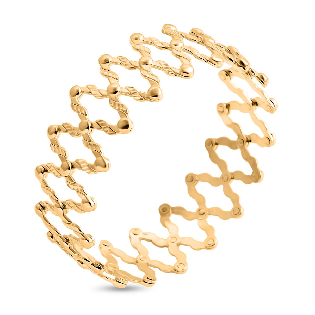 The Royal Concertina Ring - 9K Yellow Expanding Ring to Bangle Gold Wt. 8.01 Gms (Free Size) 8084865 3