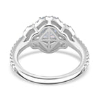 Premium D Colour VVS1 Moissanite GRA Certified Ring in Rhodium Overlay Sterling Silver 2.30 Ct._8084901_3