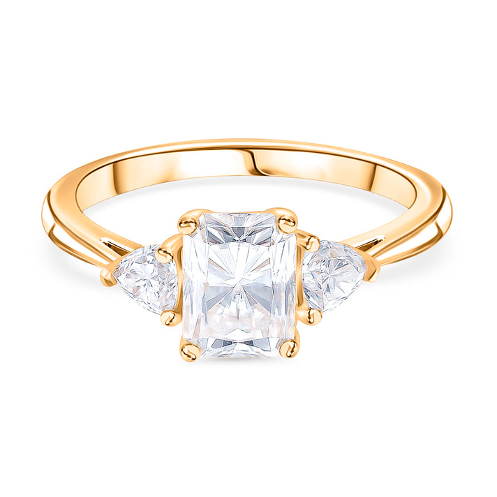 RADIANTA GRA Certified Moissanite D-VVS1 Solitaire Ring in 18K Vermeil Yellow Gold Plated Sterling Silver 2.50 Ct. 8084989 1