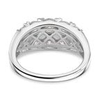 RADIANTA Moissanite - GRA Certified (VVS1/D) Moissanite Ring in Rhodium Overlay Sterling Silver 2.36 Ct._8085090_3