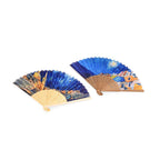 Set of 2: Artistic Starry Sky Bamboo Folding Hand Fans Or Wall Art (21cm)_8085411