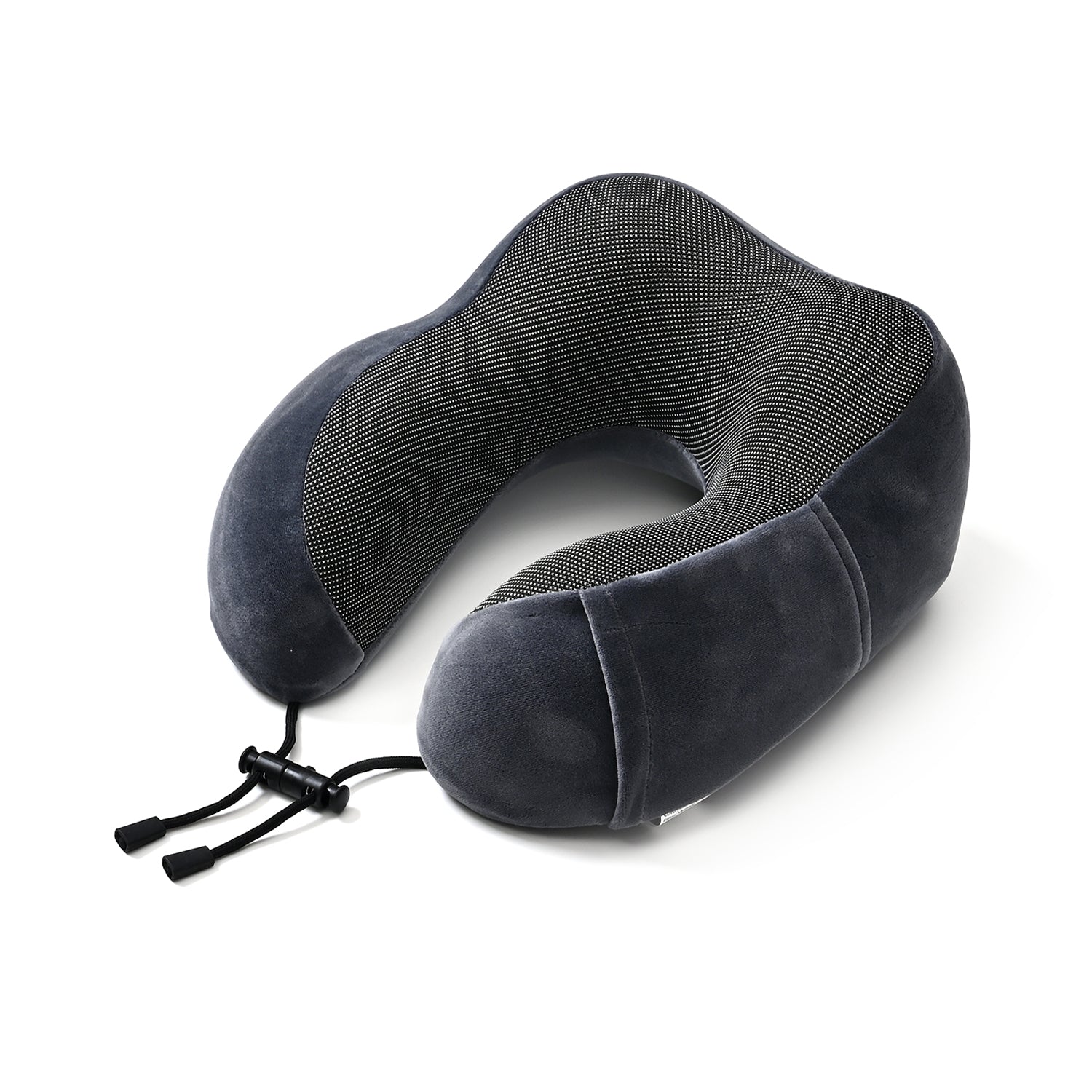 Memory Foam Travel Neck Pillow &amp; Eye Mask Set (Size 30x28cm) - Grey 8085526 3
