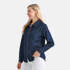 La Marey Classic Denim Shirt (Size M, 12-14) - Dark Blue_8085865_3