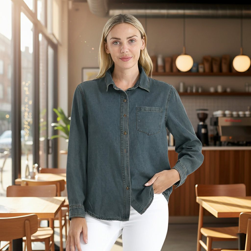 La Marey Denim Shirt (Size - L) - Vintage Denim 8085981 2