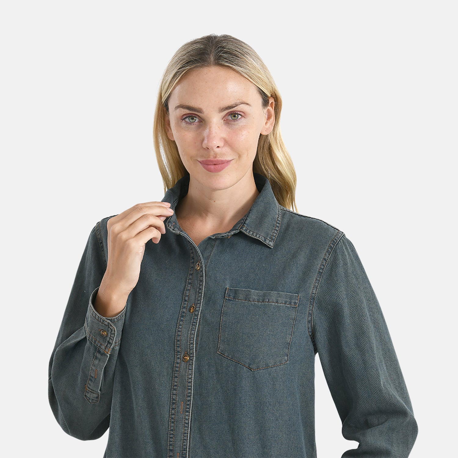 La Marey Denim Shirt (Size - L) - Vintage Denim 8085981 6