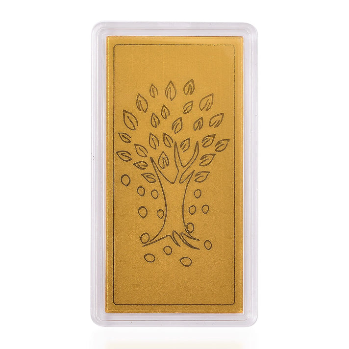 24K Yellow Gold (99.99% Purity) Embossed Tree of Life Pattern 8086137 1
