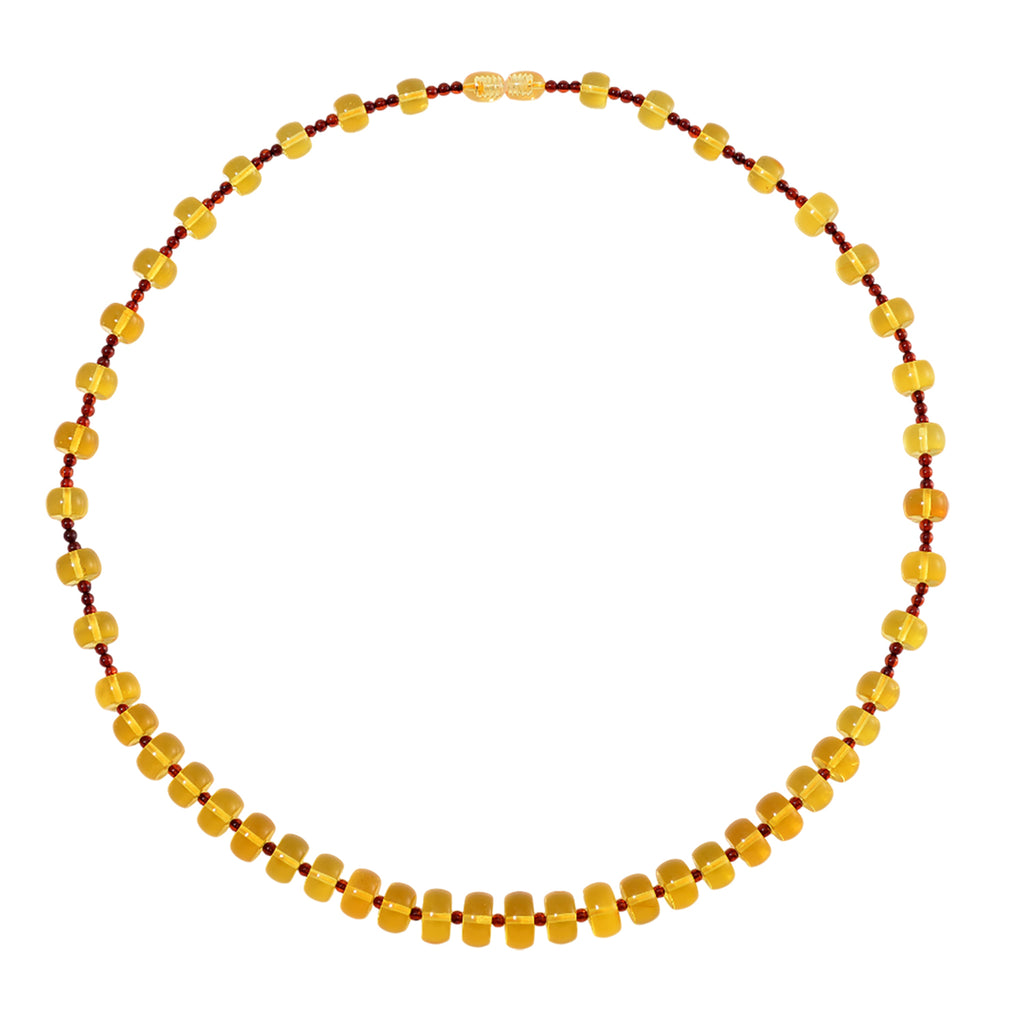 Rare Tucson Find - Natural Honey and Cognac Amber Necklace (Size - 22) with Screw Clasp 100.00 Ct._8086519_2