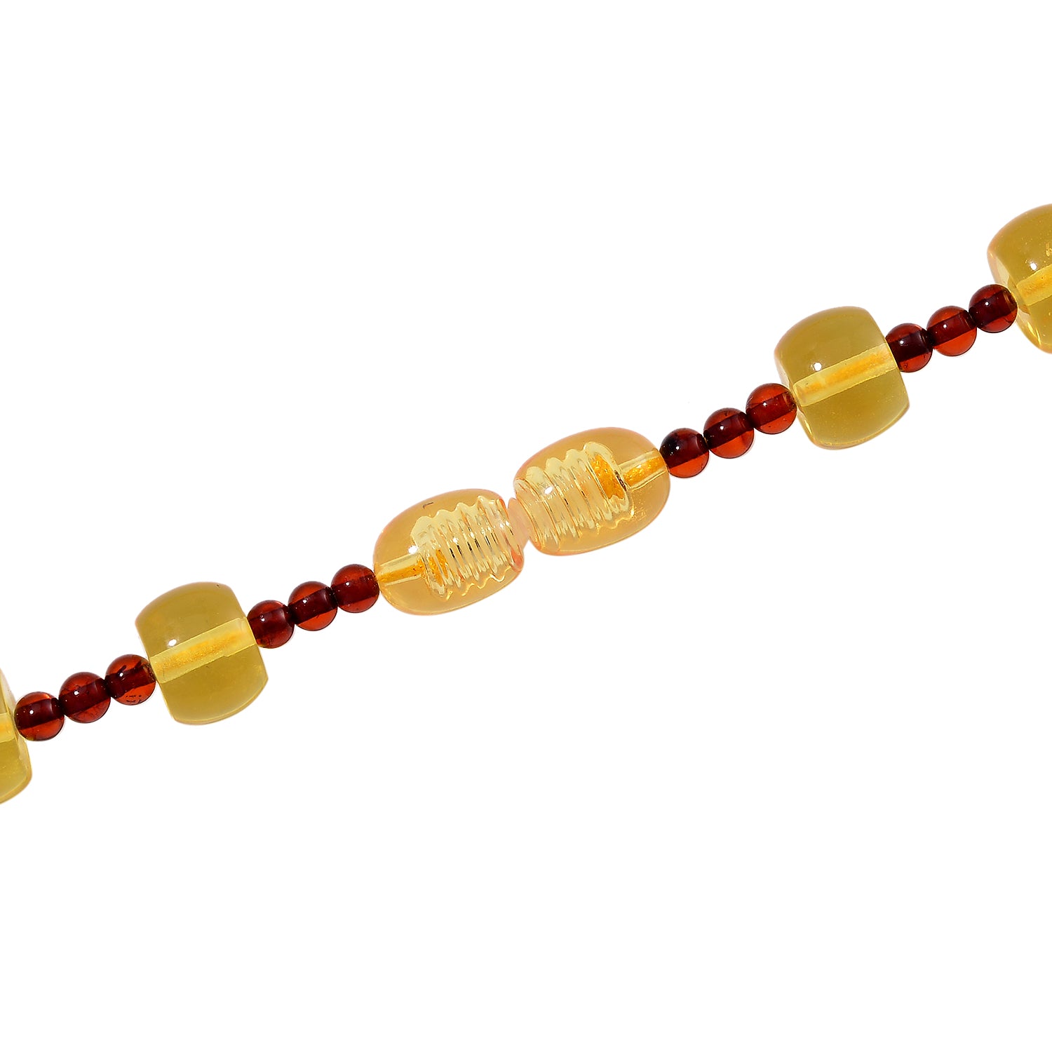 Rare Tucson Find - Natural Honey and Cognac Amber Necklace (Size - 22) with Screw Clasp 100.00 Ct. V32515371 5