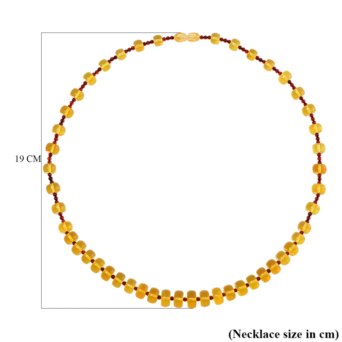 Rare Tucson Find - Natural Honey and Cognac Amber Necklace (Size - 22) with Screw Clasp 100.00 Ct. V32515371 6