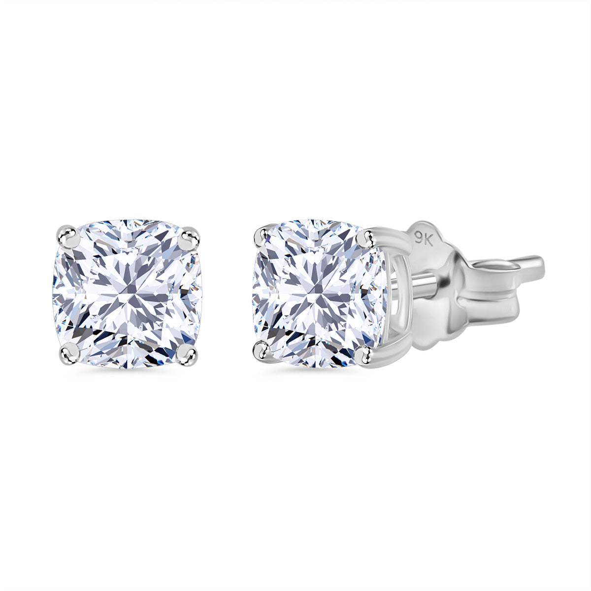 Rachel Galley 9K White Gold VS-EF Lab Grown Diamond VS-EF Earring, Gold Wt.1.8 Gms  2.000  Ct. 8087513 0