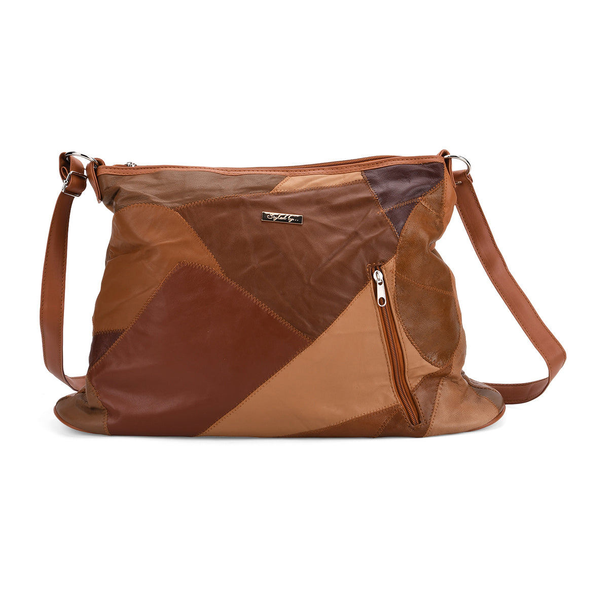 THE SALLY SPECIAL PRICE DEAL - - Styled By 100% Genuine Leather Large Crossbody Bag - Camel 8087926 0